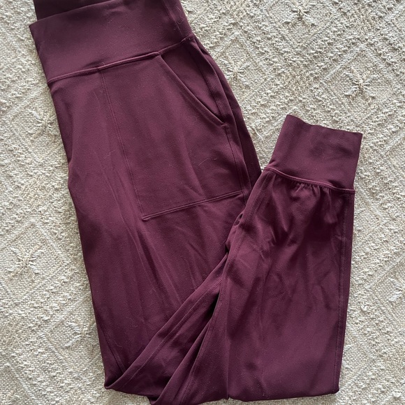 Lululemon Align Jogger 28” Size 10 Burgundy Bay High Rise Nulu Soft Yoga Pants - Picture 9 of 9